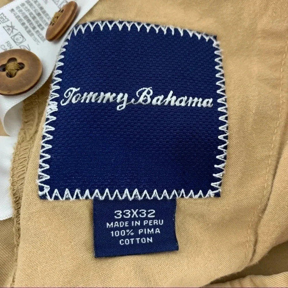 Tommy Bahama 33x32 100% Pima Cotton chino pants made in Peru - Picture 6 of 6